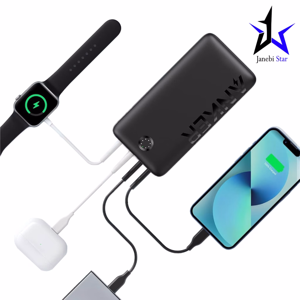 پاوربانک انکر مدل A1377 ظرفیت ۴۰۰۰۰ میلی آمپر ساعت
