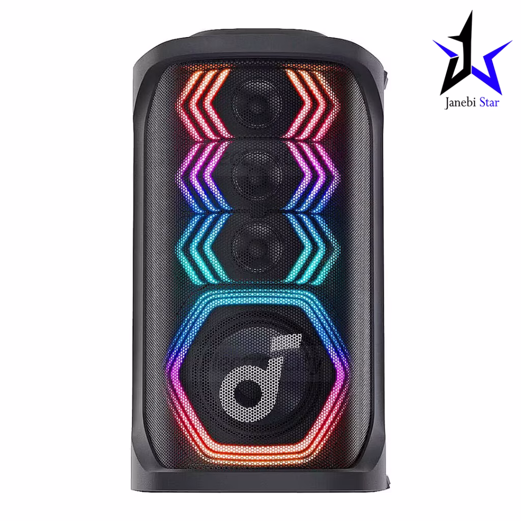 اسپیکر بلوتوثی انکر مدل Soundcore Rave 3S AI Party Speaker به همراه 2 میکروفون بی‌سیم
