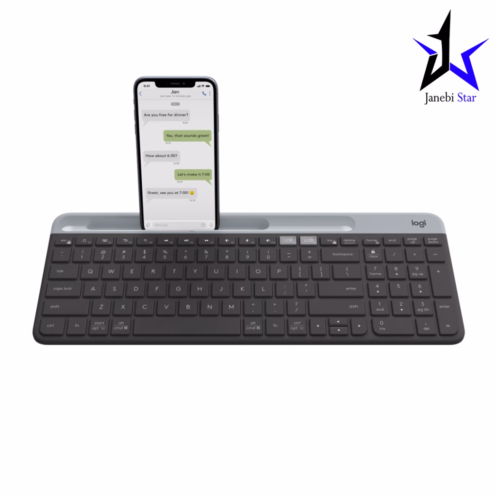 کیبورد بی‌سیم لاجیتک مدل Logitech K580 Graphite