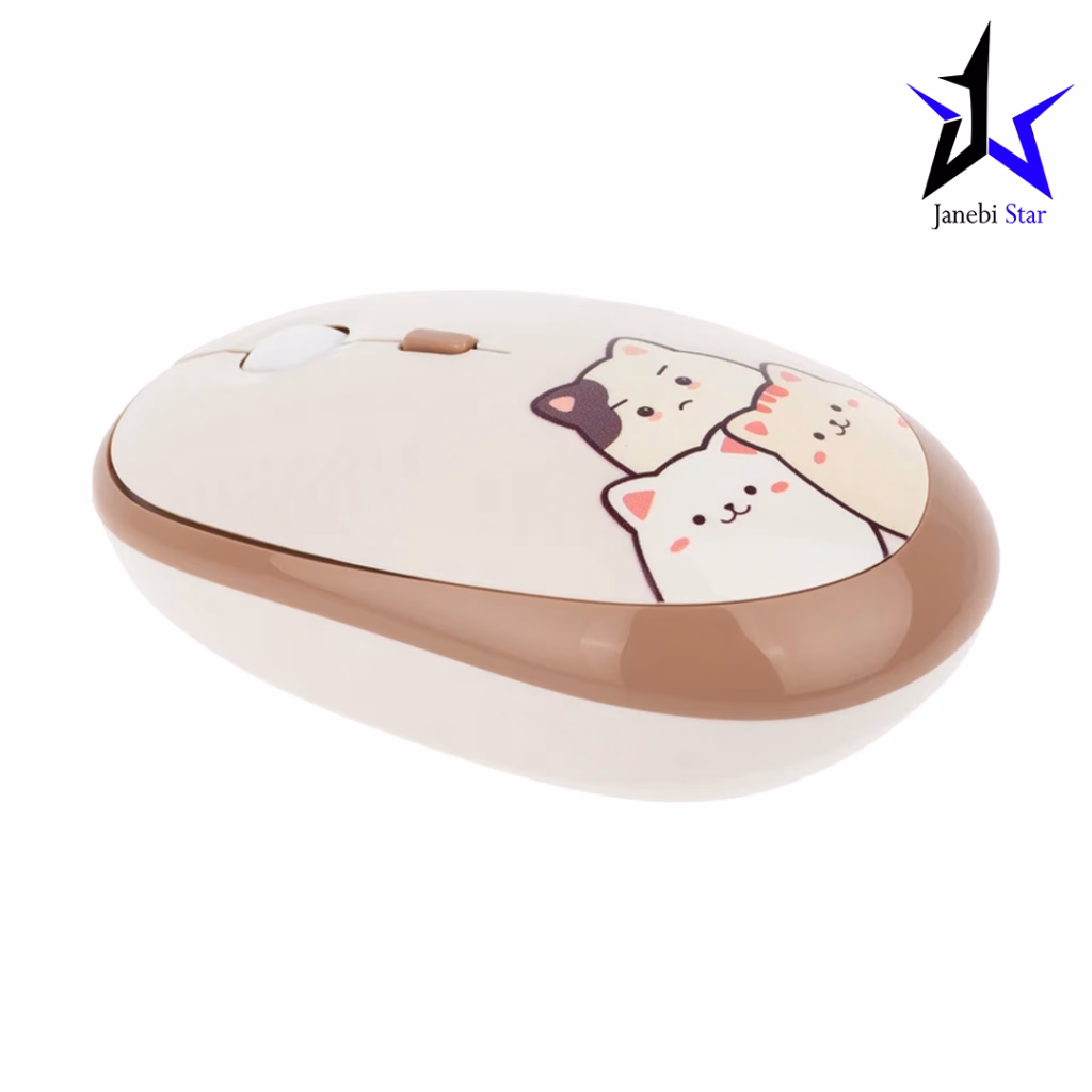 کیبورد و ماوس بی‌سیم مافی مدل MOFii Silly Cat