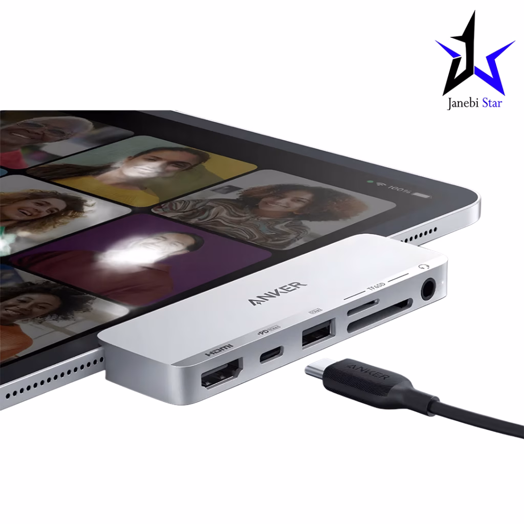 هاب USB-C انکر مدل Anker 541 USB-C Hub (6-in-1) for iPad