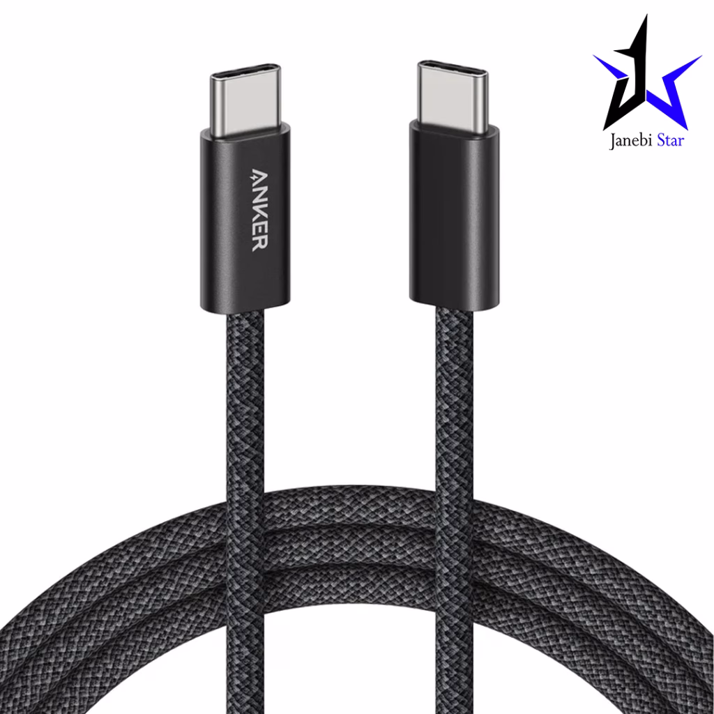 کابل USB-C به USB-C انکر مدل Anker Zolo Braided 240W طول 1 متر