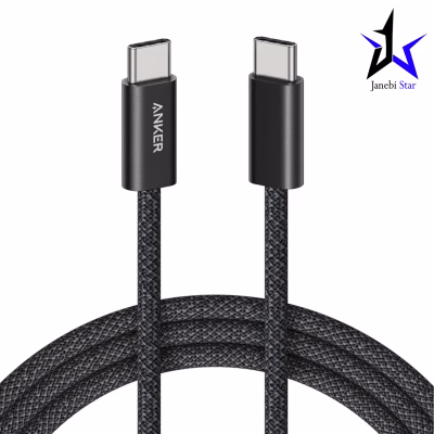 کابل USB-C به USB-C انکر مدل Anker Zolo Braided 240W طول 1 متر