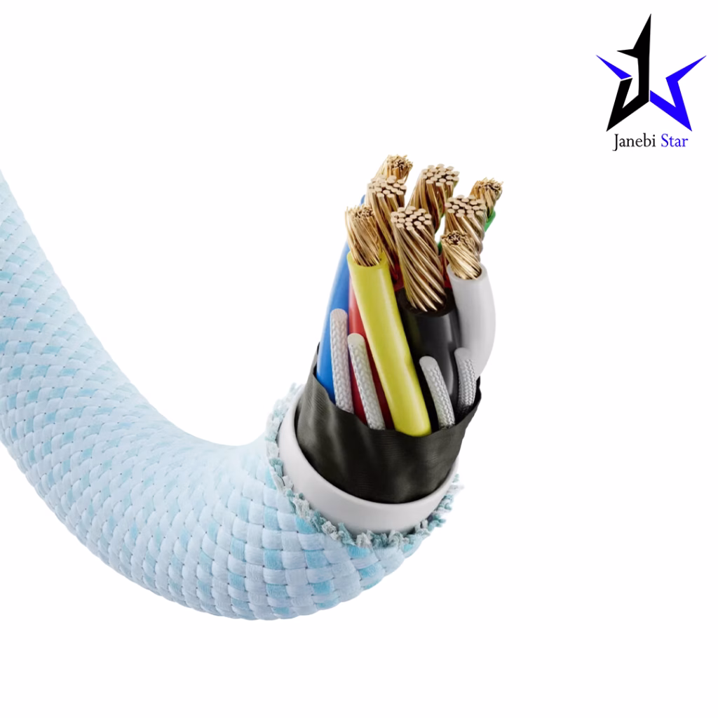 کابل USB-C به USB-C انکر مدل Anker Zolo Braided USB-C to USB-C Cable 240W طول 1.8 متر