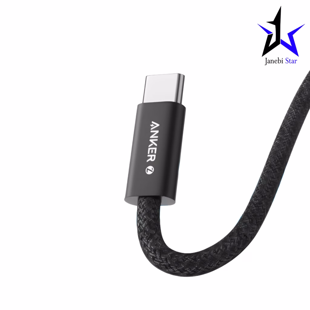 کابل USB-C به USB-C انکر مدل Anker Zolo Braided 240W طول 1 متر