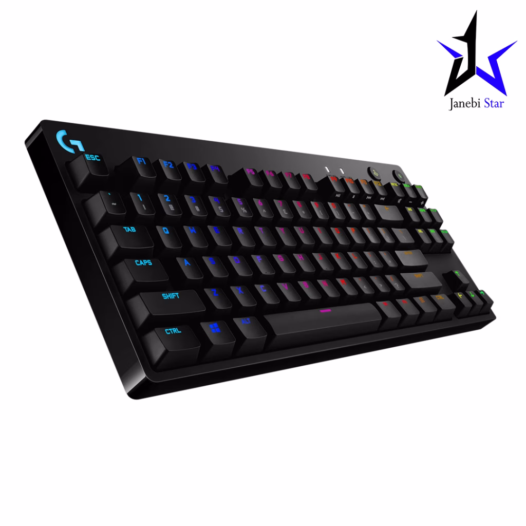 کیبورد گیمینگ مکانیکال لاجیتک مدل Logitech G PRO Wired Mechanical Gaming Blue Backlit