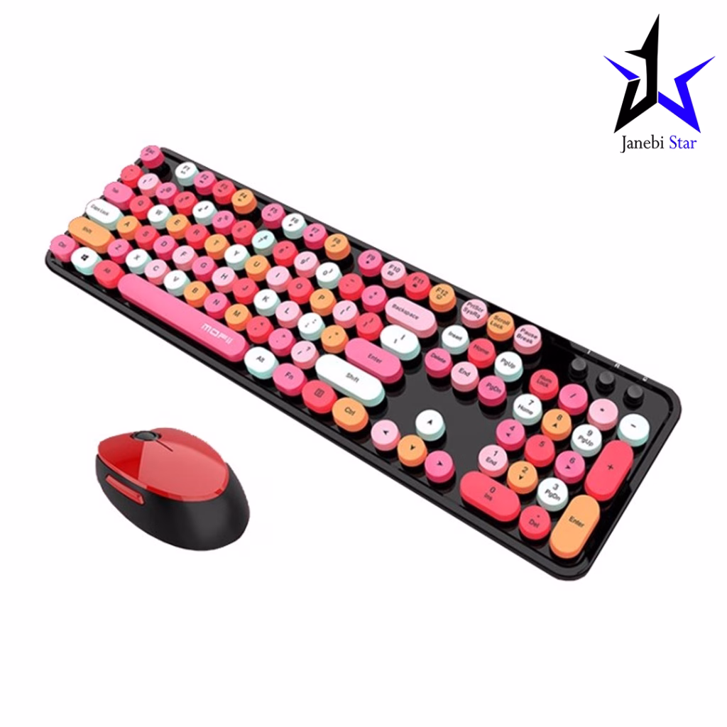 کیبورد و ماوس بی‌سیم مافی مدل MOFii Sweet Colorful