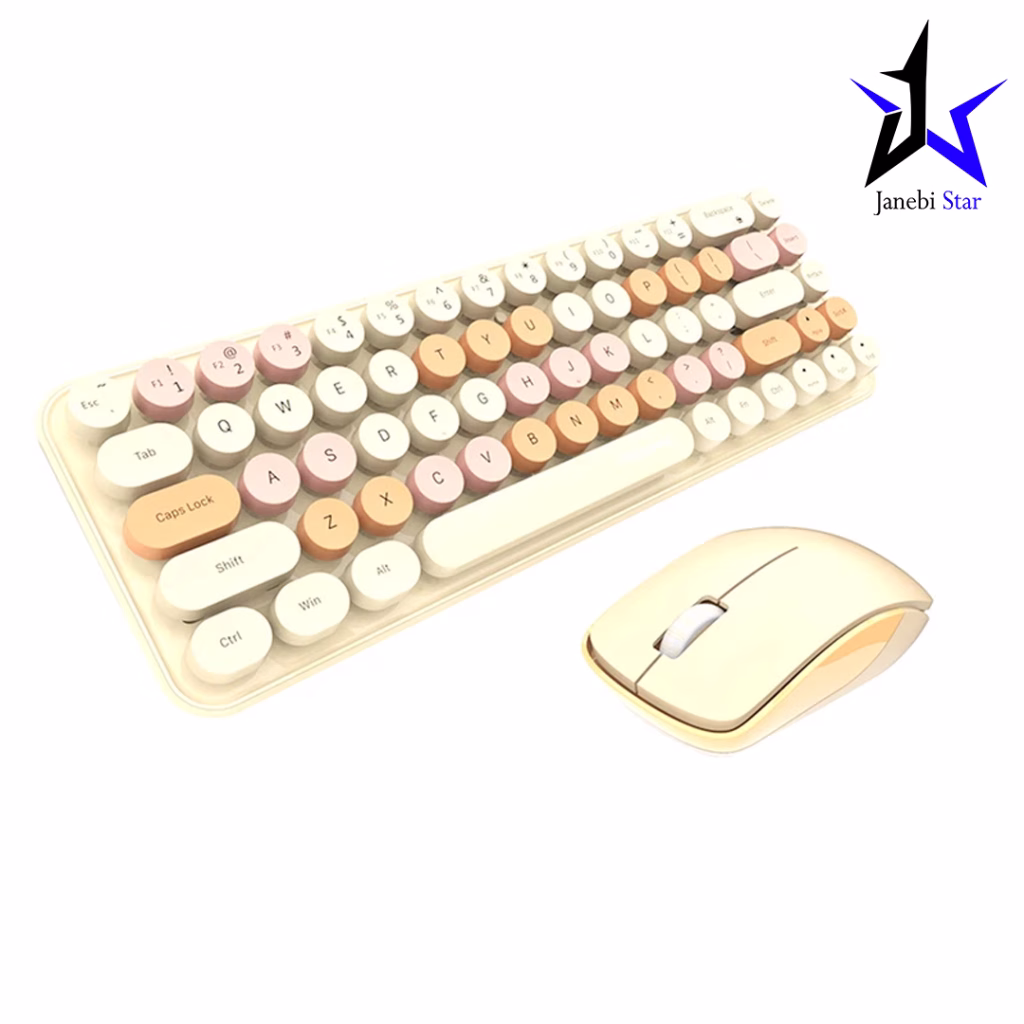 کیبورد و ماوس بی‌سیم مافی مدل MOFii I Bean Colorful