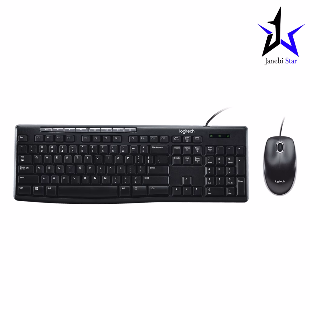 کیبورد و ماوس باسیم لاجیتک مدل MK200