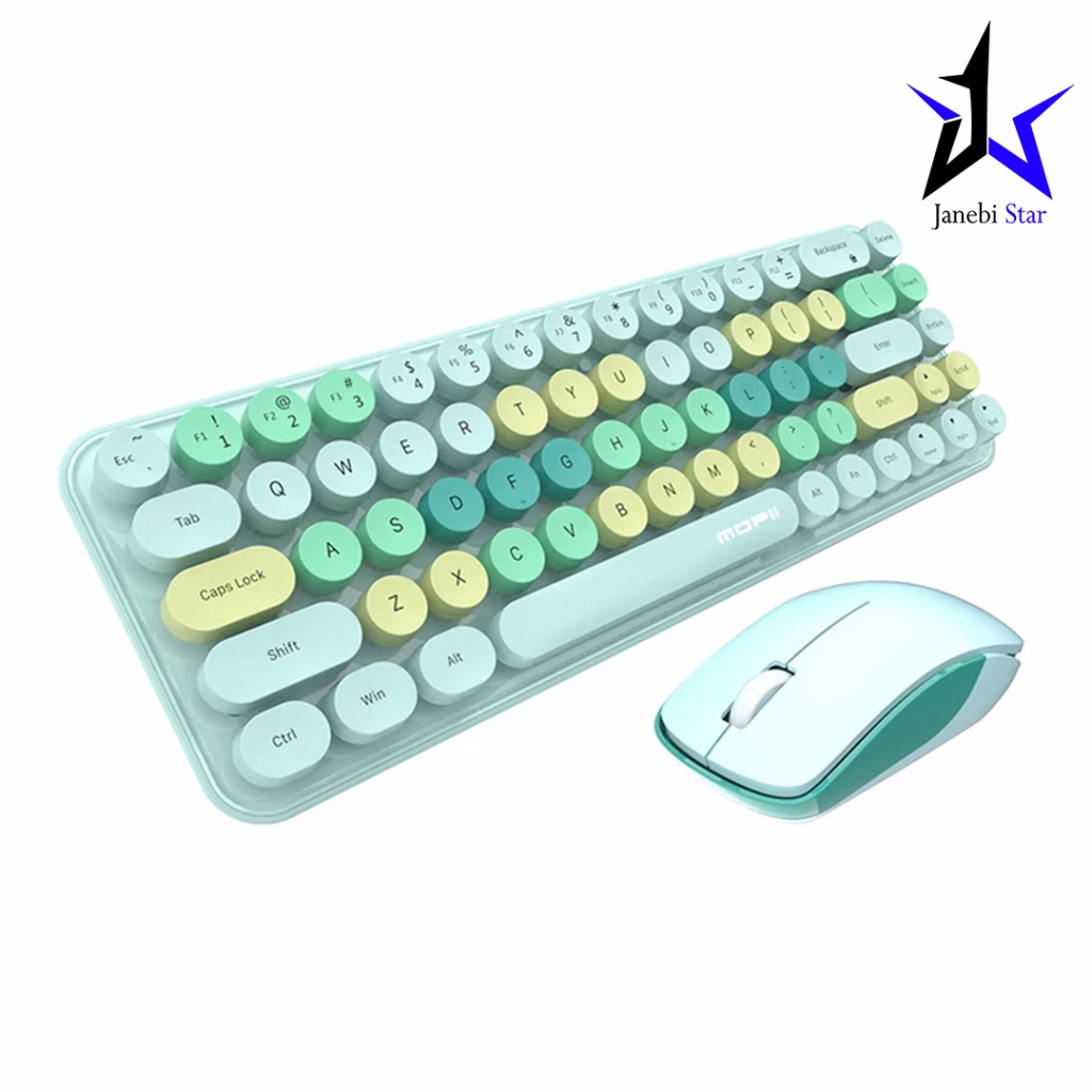 کیبورد و ماوس بی‌سیم مافی مدل MOFii I Bean Colorful