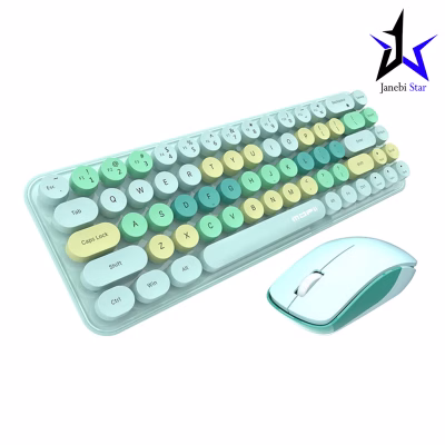 کیبورد و ماوس بی‌سیم مافی مدل MOFii I Bean Colorful