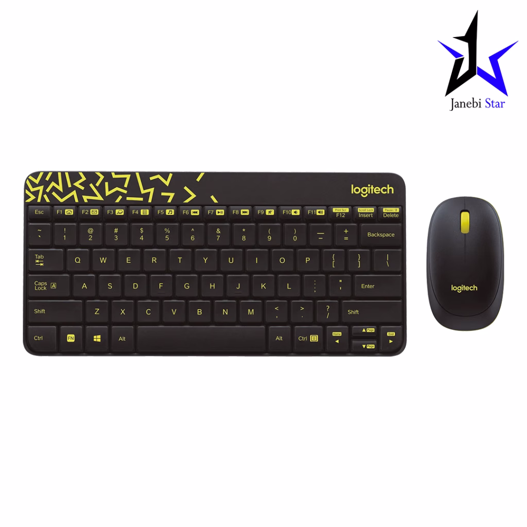 کیبورد بی‌سیم لاجیتک مدل Mk240 Nano به همراه ماوس بی‌سیم