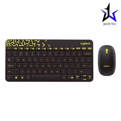 کیبورد بی‌سیم لاجیتک مدل Mk240 Nano به همراه ماوس بی‌سیم
