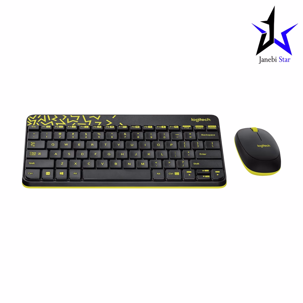 کیبورد بی‌سیم لاجیتک مدل Mk240 Nano به همراه ماوس بی‌سیم