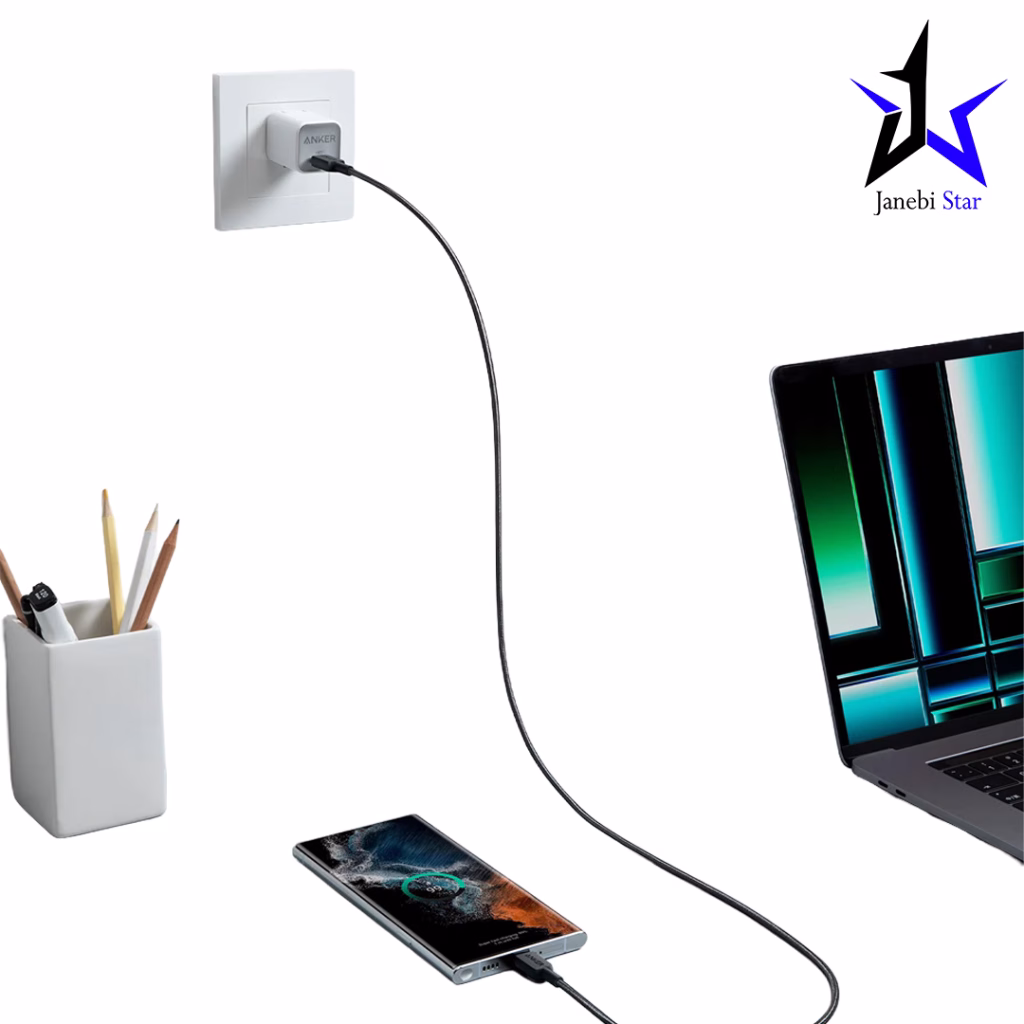 کابل تبدیل انکر مدل A81F5 طول 0.9 متر USB-C به USB-C