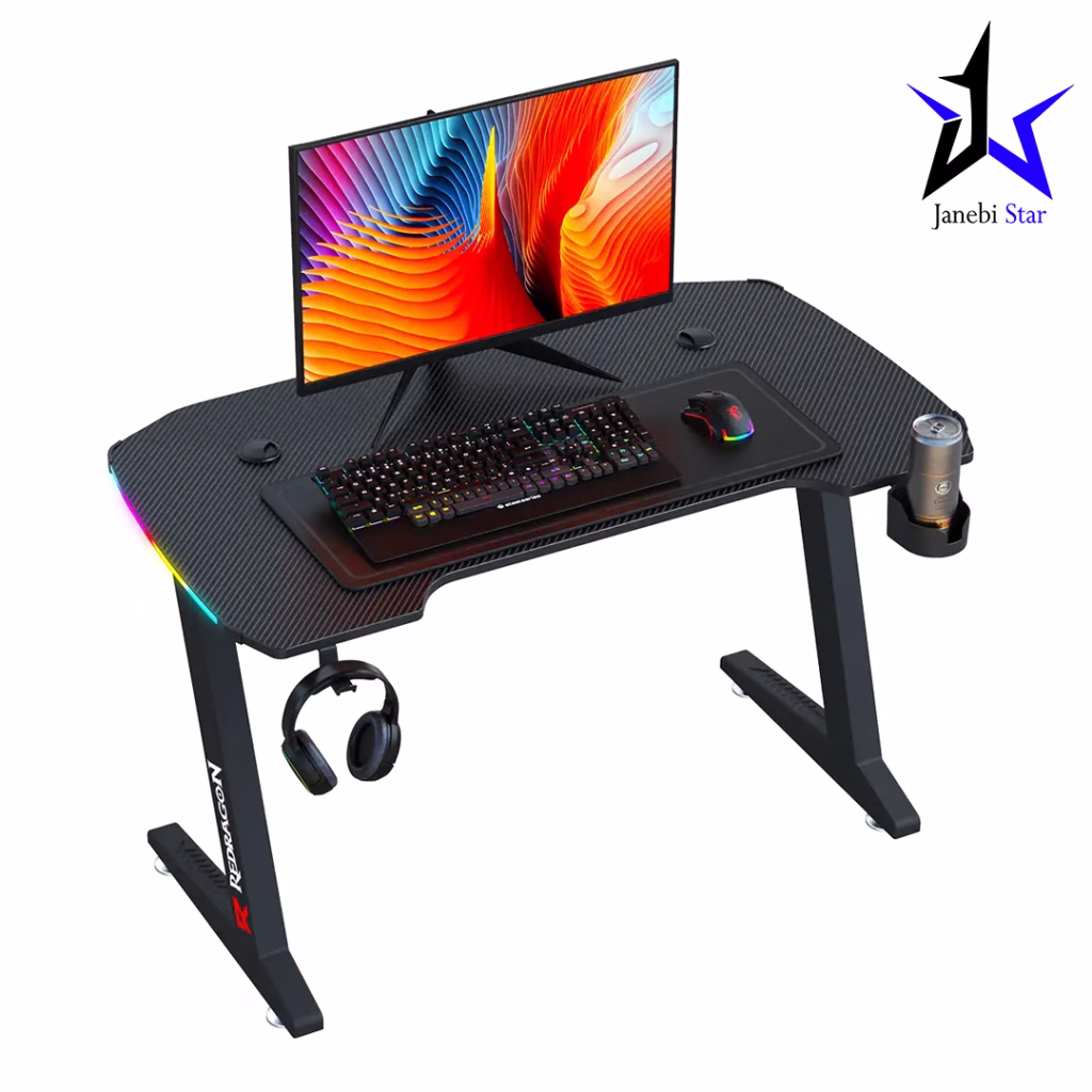میز گیمینگ ردراگون GD-3111BK 140cm RGB