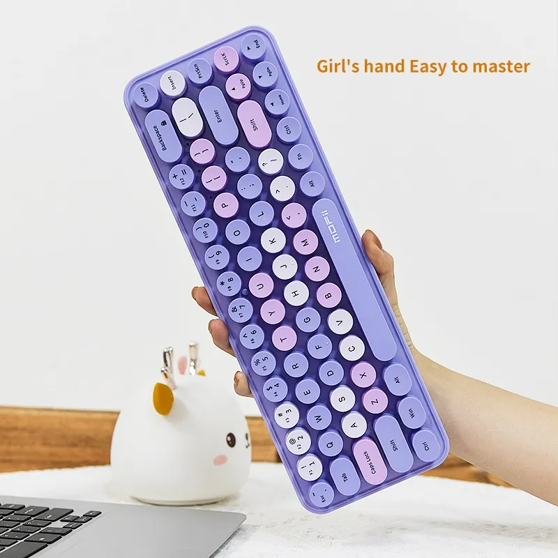 کیبورد و ماوس بی‌سیم مافی مدل MOFii I Bean Colorful