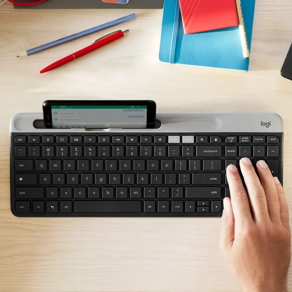 کیبورد بی‌سیم لاجیتک مدل Logitech K580 Graphite