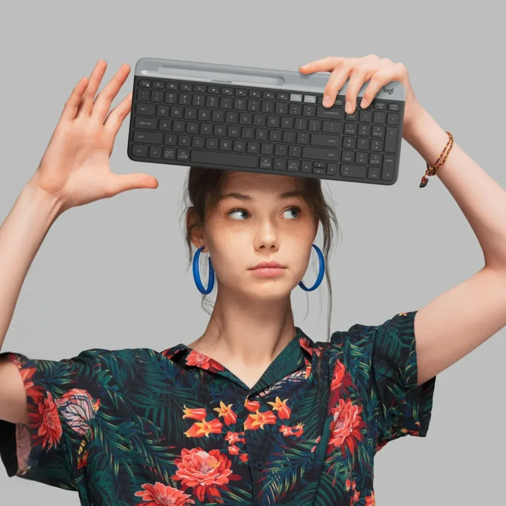 کیبورد بی‌سیم لاجیتک مدل Logitech K580 Graphite