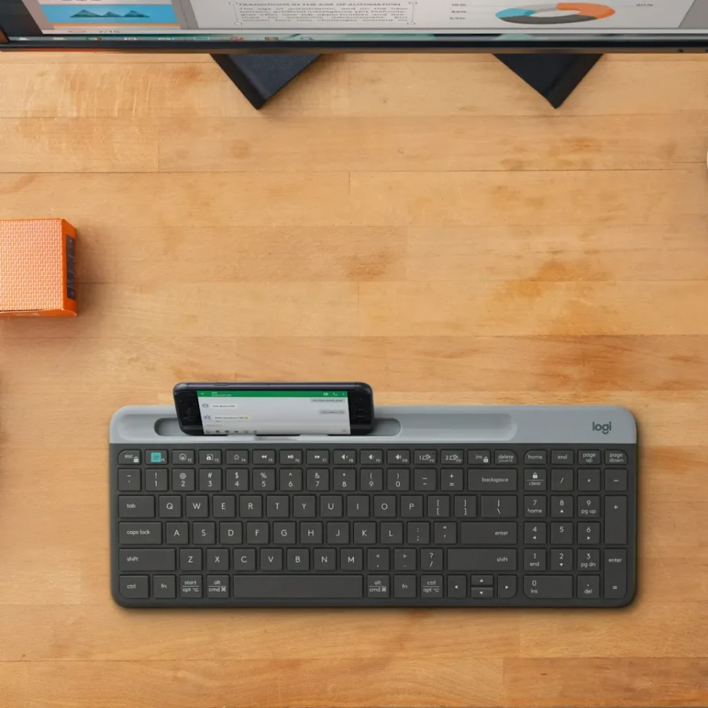 کیبورد بی‌سیم لاجیتک مدل Logitech K580 Graphite