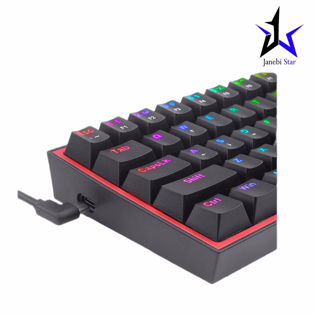 کیبورد گیمینگ ردراگون مدل K617 FIZZ RGB Black