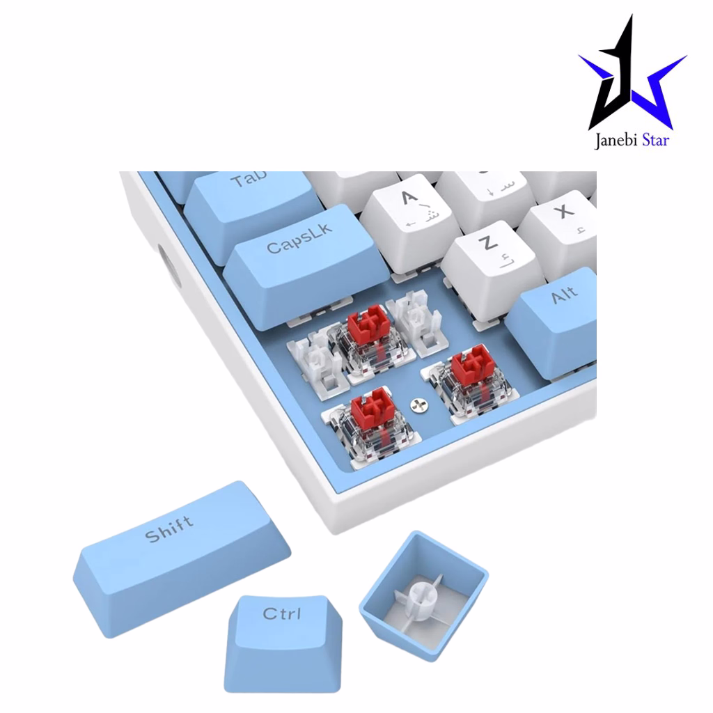 کیبورد گیمینگ ردراگون مدل FIZZ K617WB-RGB