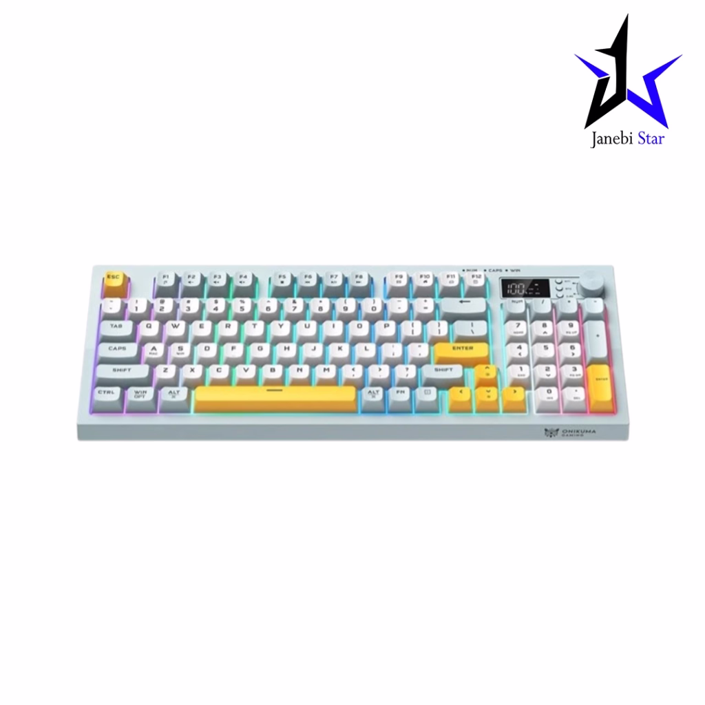 کیبورد گیمینگ بی سیم اونیکوما مدل G80 White