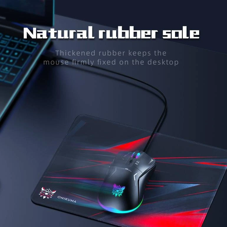 ست گیمینگ اونیکوما نورپردازی LED RGB مدل TZ5006 Black
