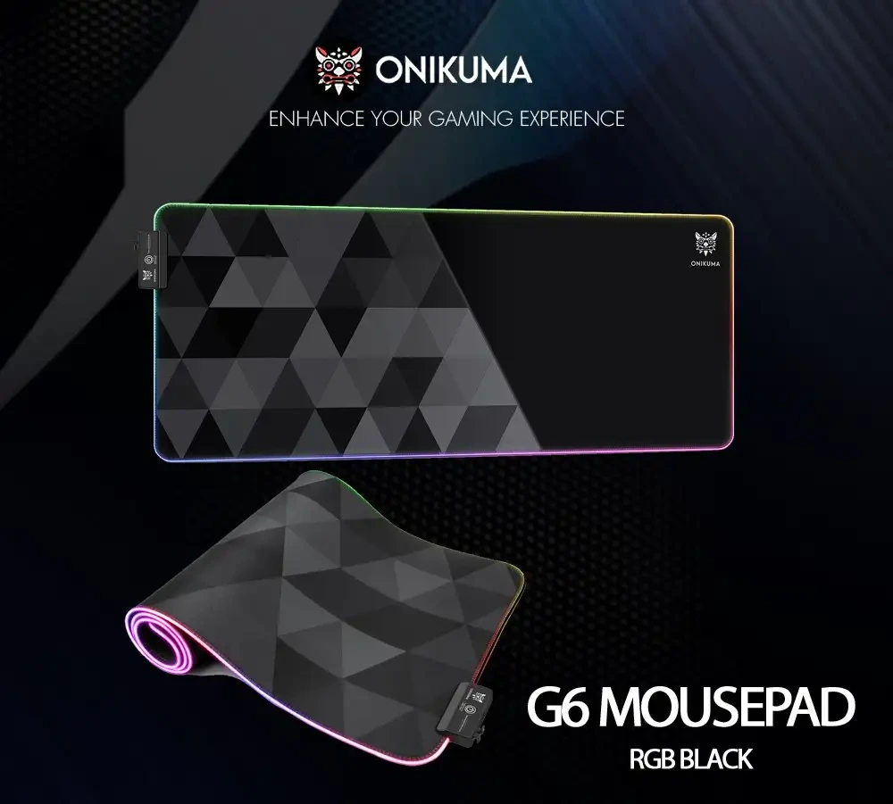 ماوس پد گیمینگ اونیکوما مدل MP006 RGB Black سایز ۸۰*۳۰ سانتی متر