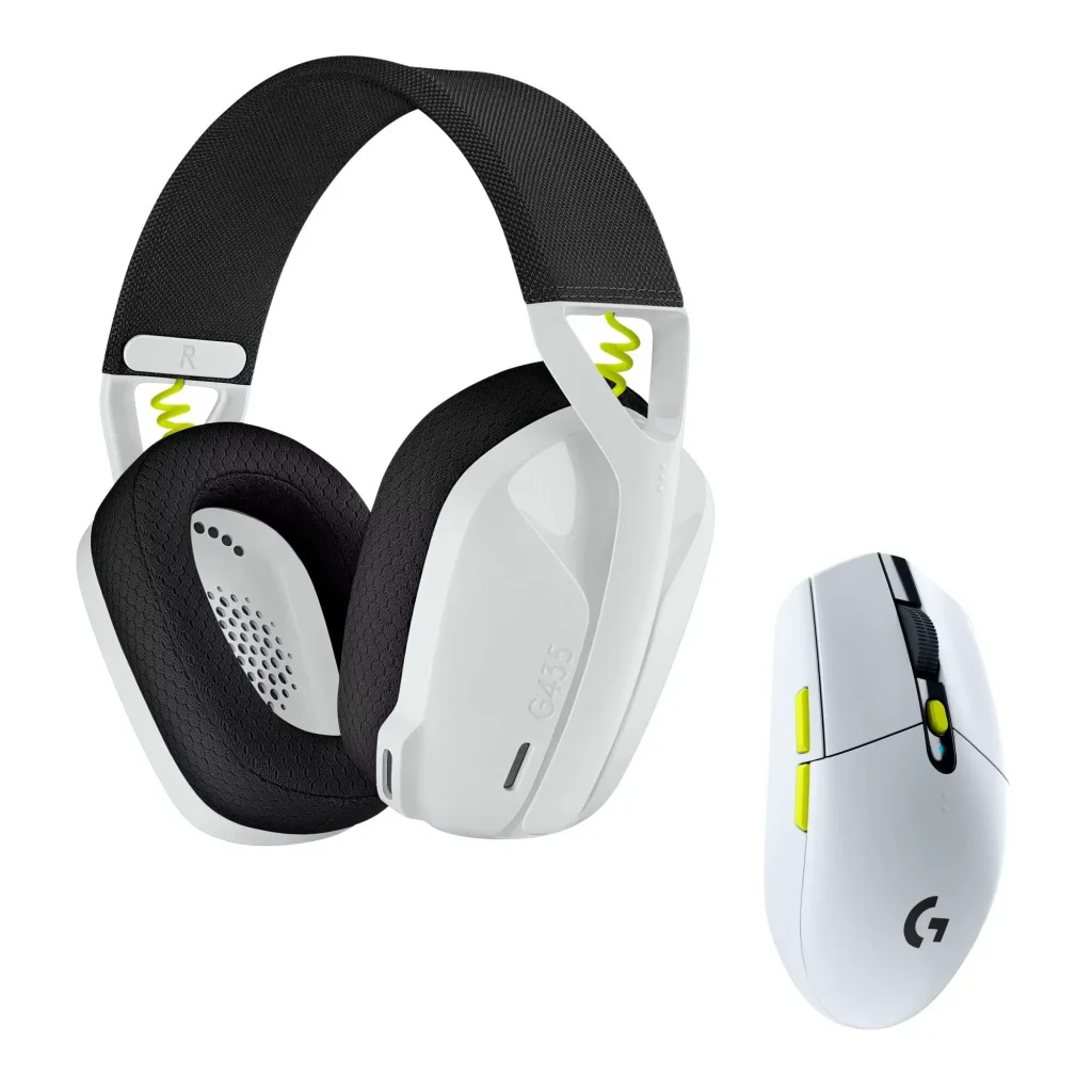 پک گیمینگ لاجیتک Logitech G435SE LIGHTSPEED White + G304SE