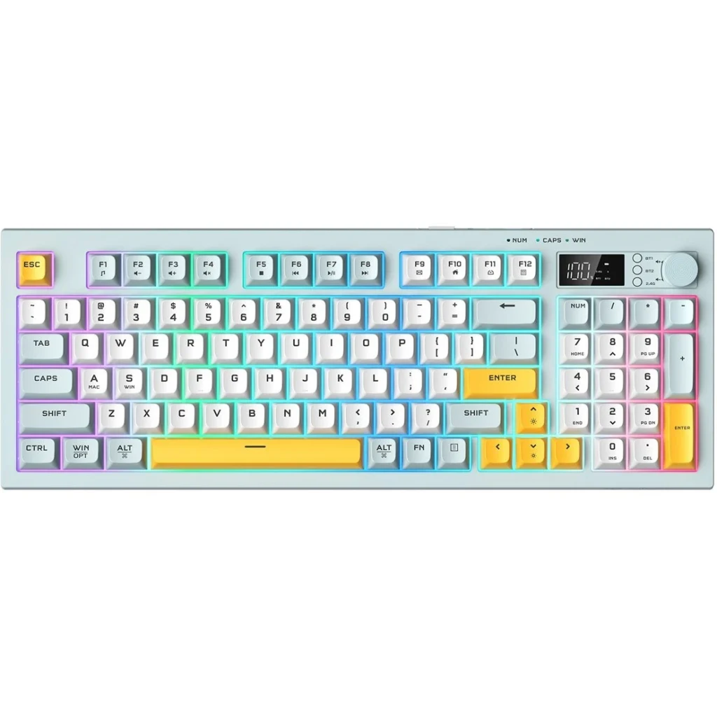 کیبورد گیمینگ بی سیم اونیکوما مدل G80 White