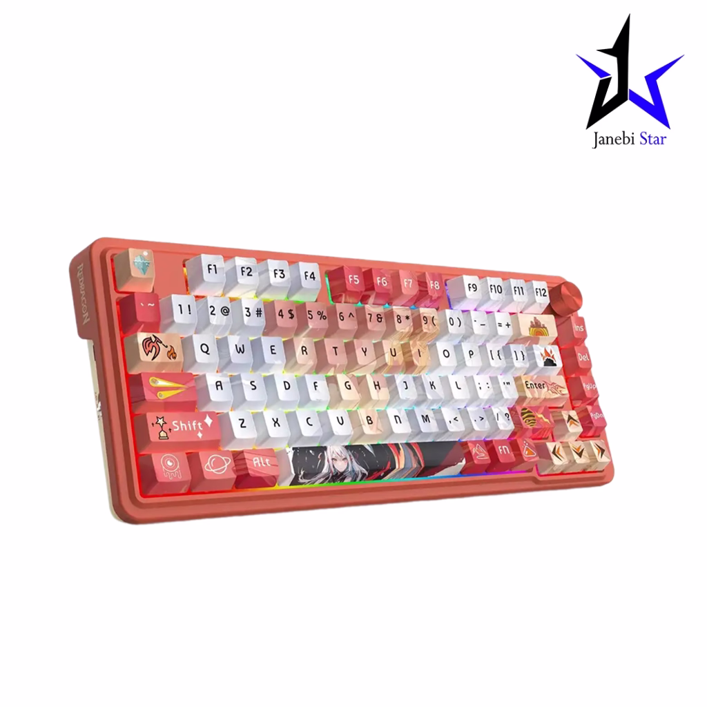 کیبورد بی‌سیم مکانیکال گیمینگ ردراگون مدل Redragon K673 AK RGB PRO
