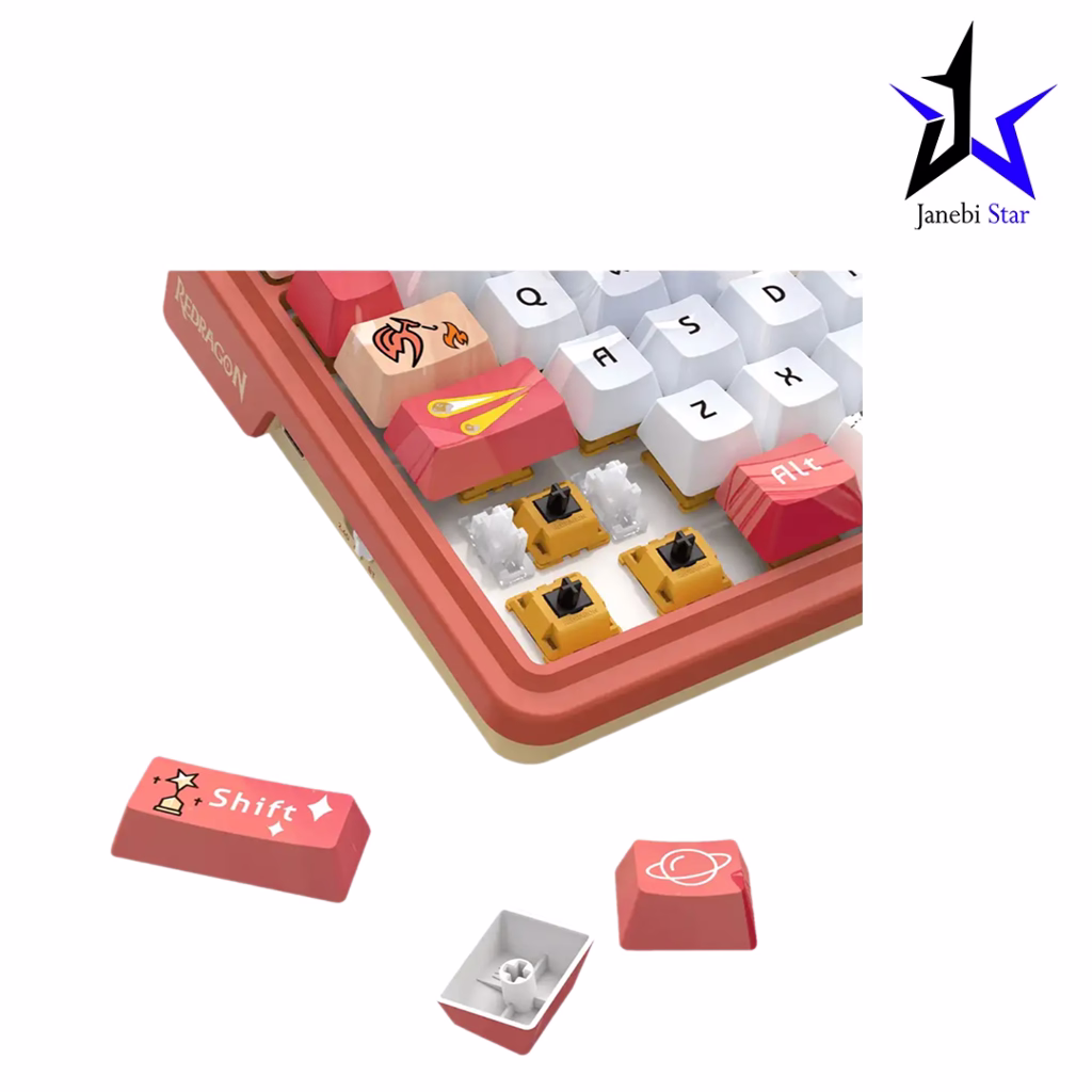 کیبورد بی‌سیم مکانیکال گیمینگ ردراگون مدل Redragon K673 AK RGB PRO
