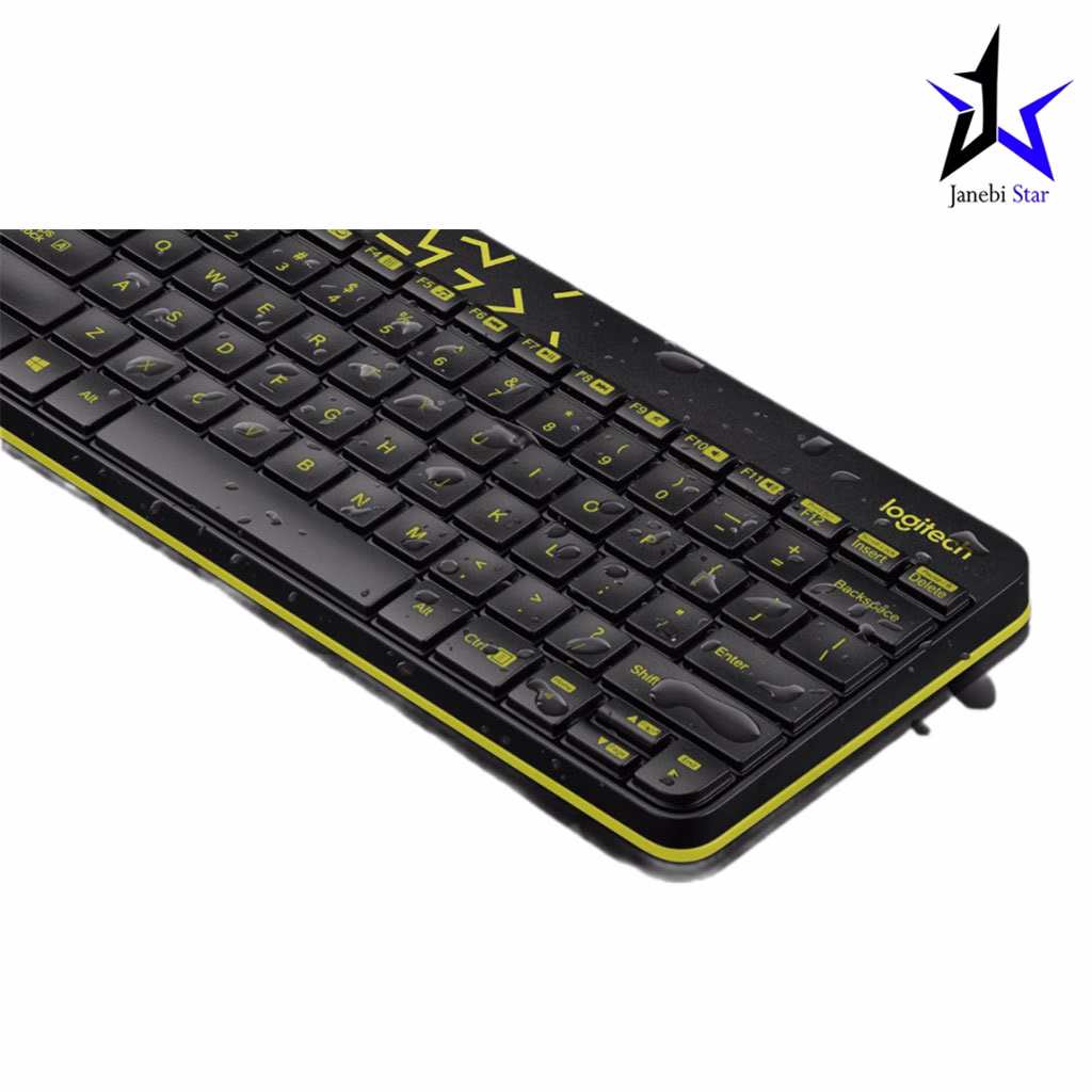 کیبورد بی‌سیم لاجیتک مدل Mk240 Nano به همراه ماوس بی‌سیم