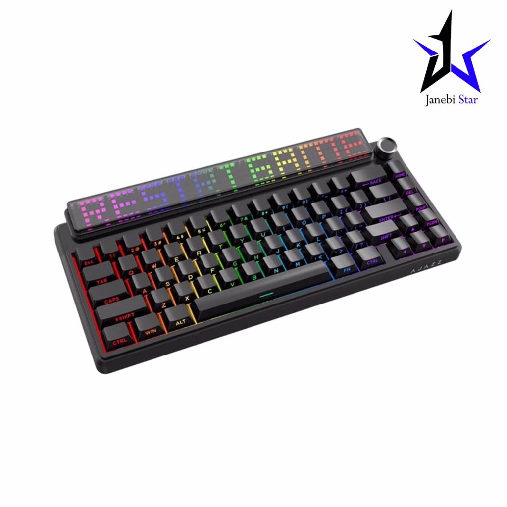 کیبورد گیمینگ  Ajazz مدل Pixel68 DOT MATRIX 8K Wireless Black