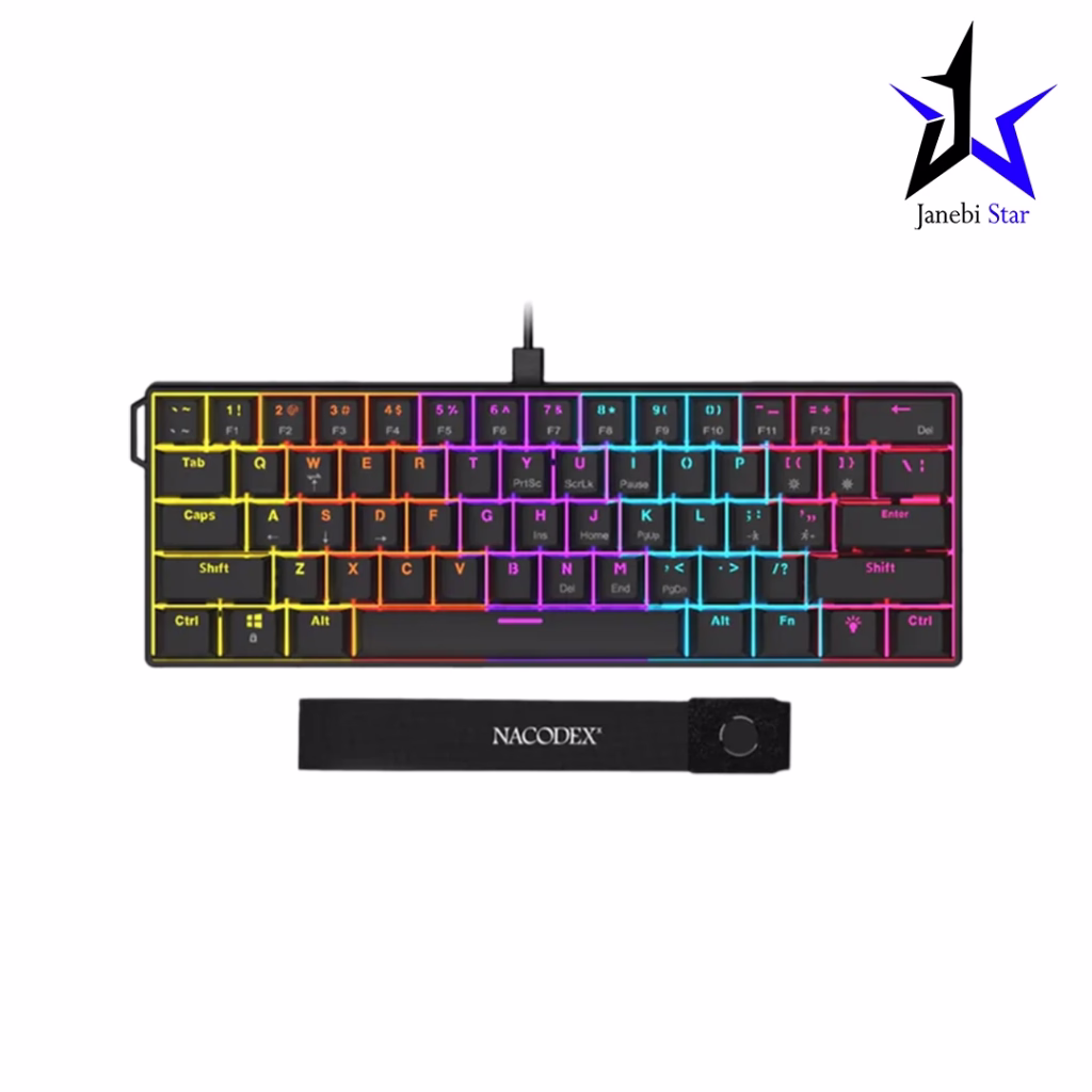 کیبورد AJAZZ NK61 Mechanical Red SW Wired