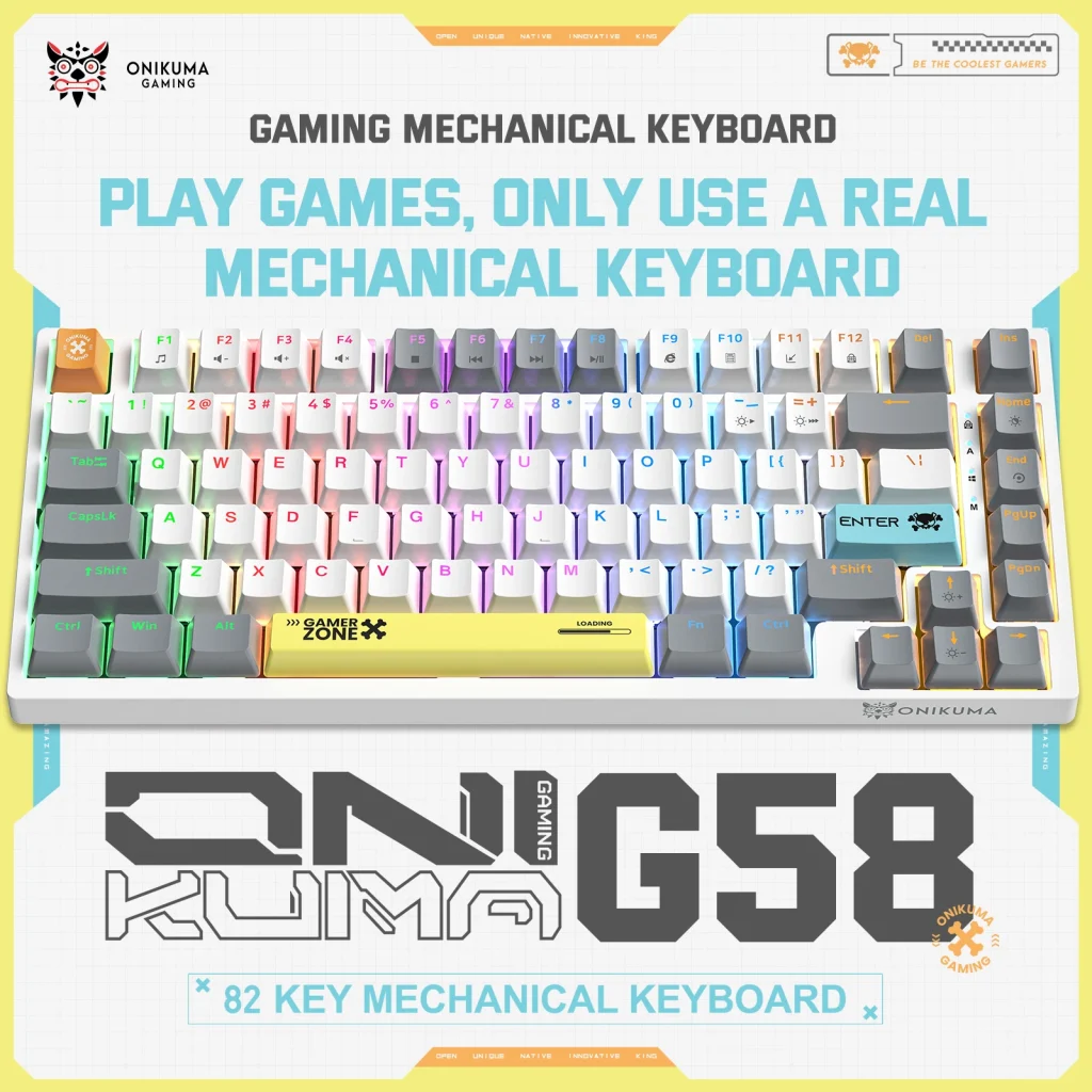 کیبورد گیمینگ مکانیکال اونیکوما مدل G58
