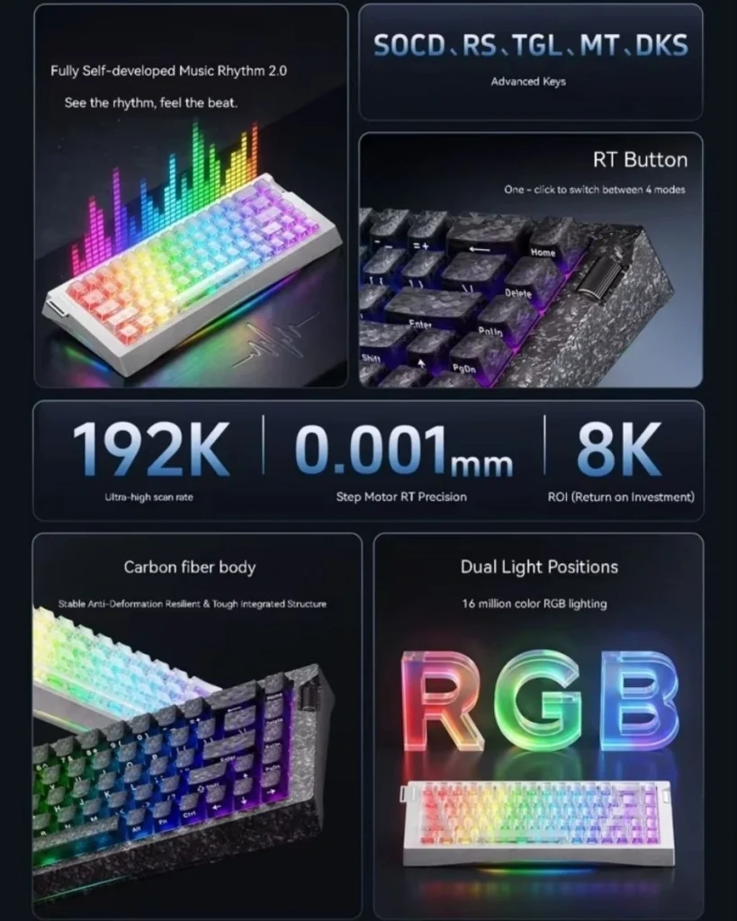 کیبورد AJAZZ AK680 V3 Rainbow