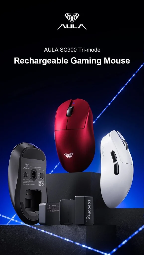 ماوس گیمینگ بی‌سیم آئولا مدل AULA SC900 Pro