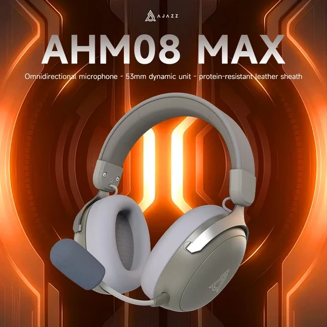 هدست گیمینگ اجز مدل AHM08 Grey White 1 هدست گیمینگ اجز مدل AHM08 Grey White
