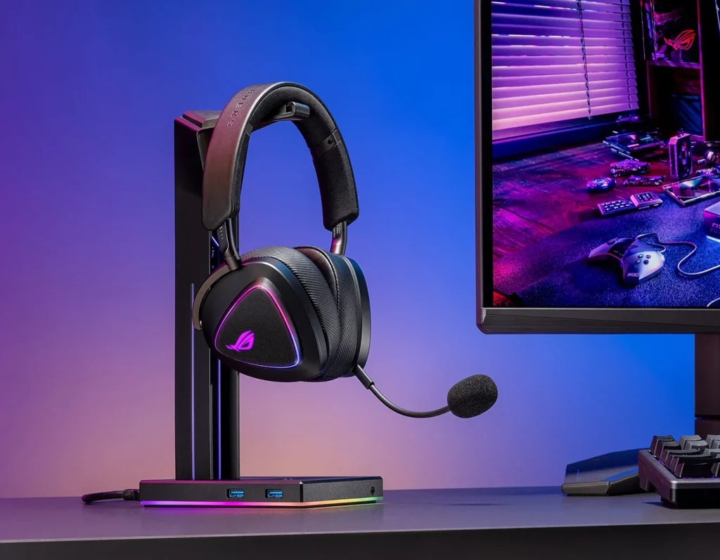 هدست گیمینگ بیسیم ASUS ROG Delta II A701 2 هدست گیمینگ بیسیم ASUS ROG Delta II A701