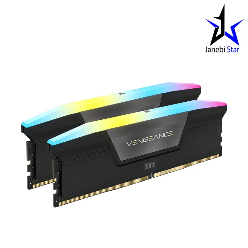 رم دسکتاپ DDR5 دو کاناله 6600 مگاهرتز CL38 کورسیر مدل VENGEANCE RGB ظرفیت 32 گیگابایت